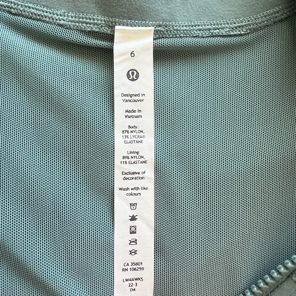 Lululemon Define Jacket Size 6 in Tidewater Teal - Picture 7 of 8